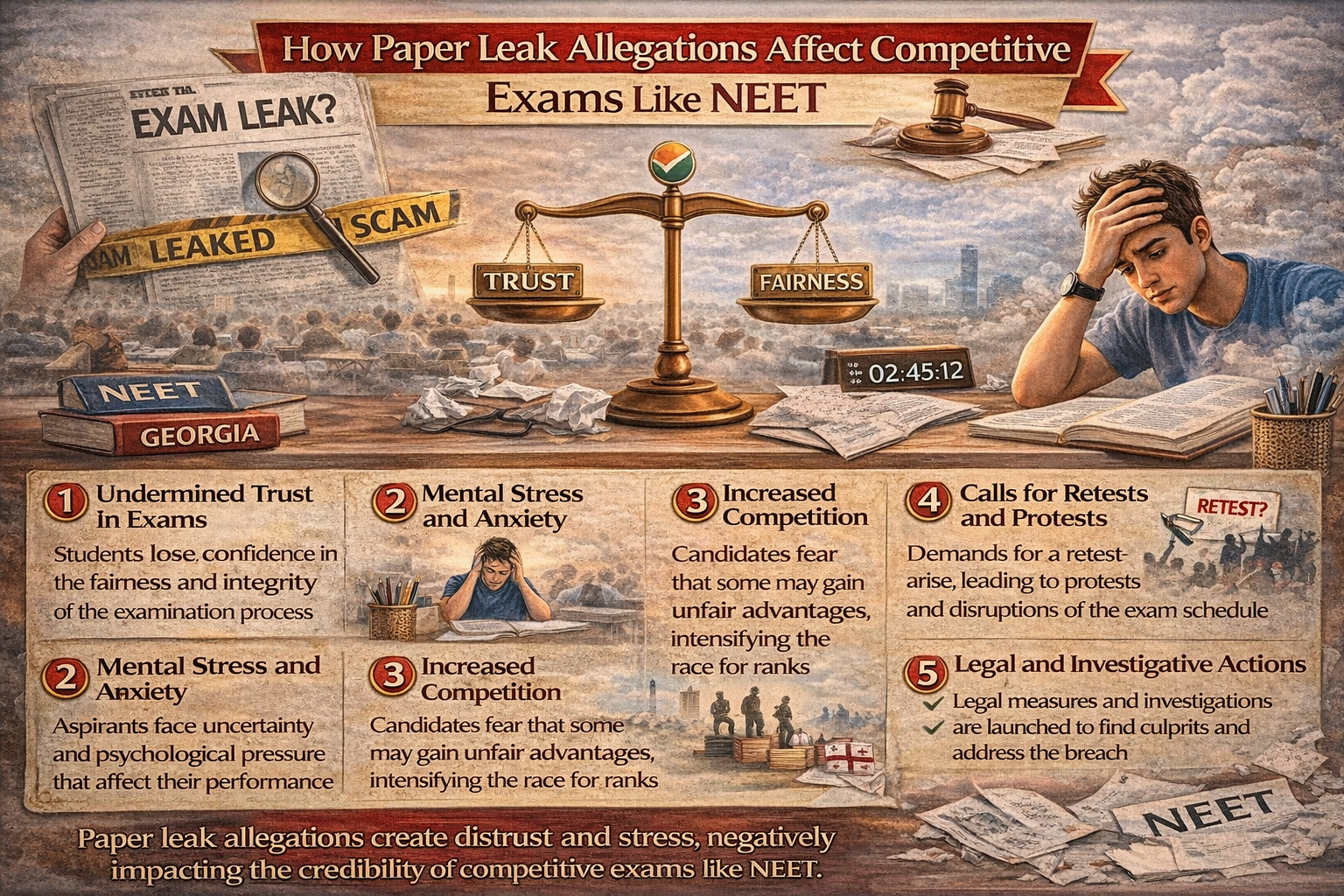 How Paper Leak Allegations Affect Competitive Exams Like NEET: Impact on Students and Exam Integrity